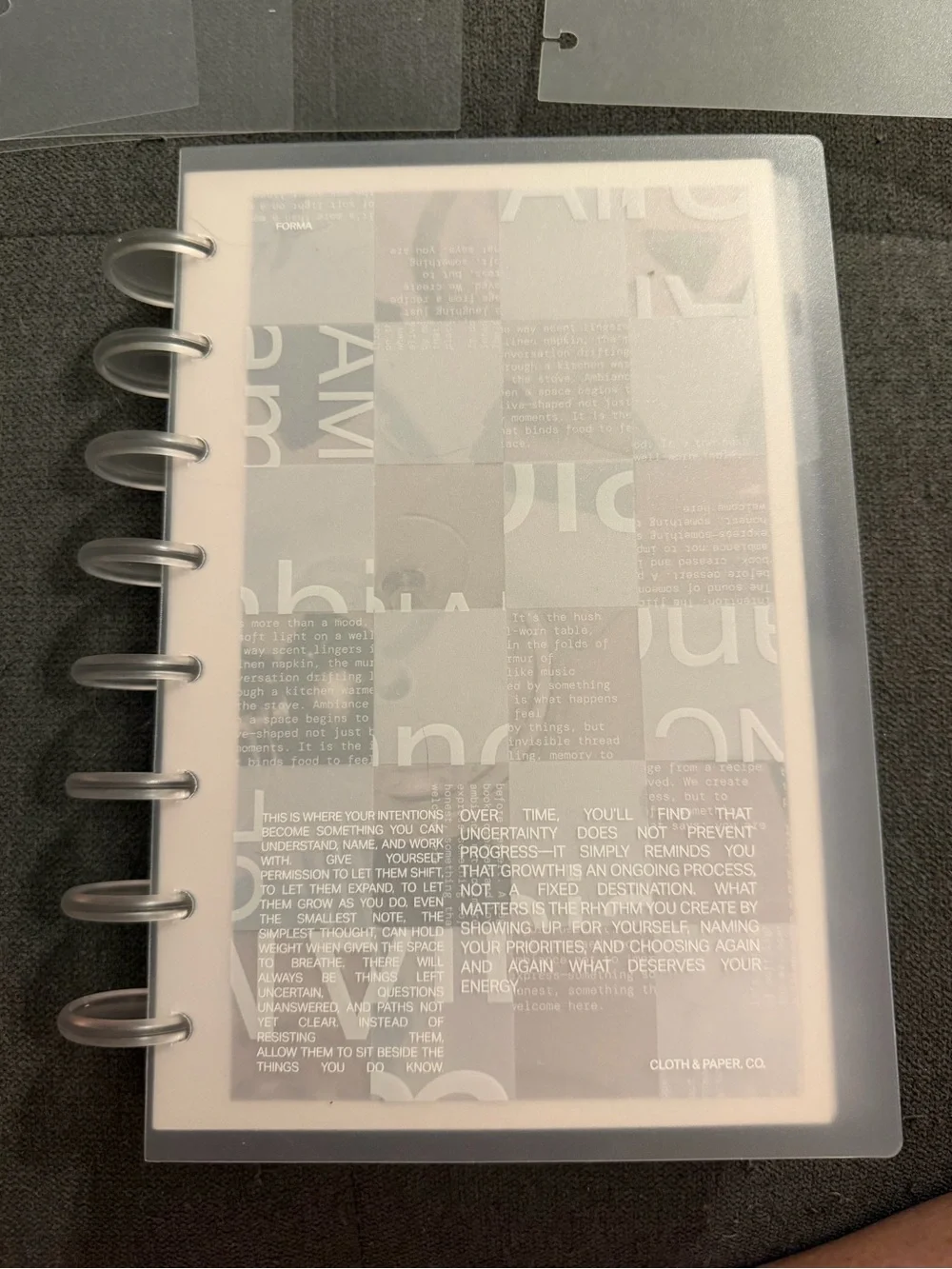 Cloth and Paper FORMA Junior (8disc) size beginner planner.